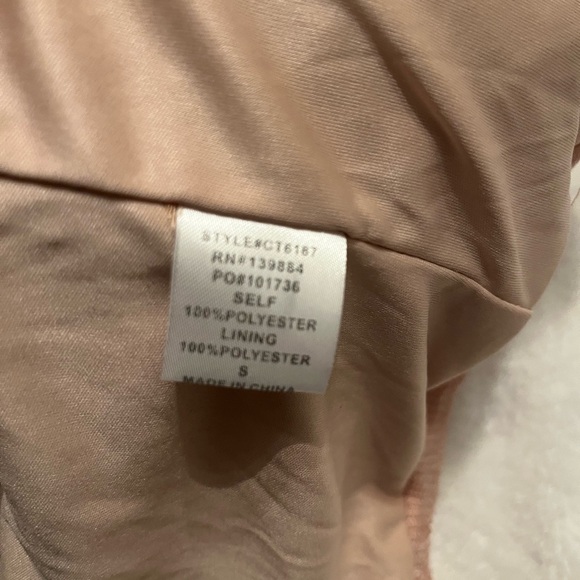 Akira Off the Shoulder Blush Polka Dot Crop Top S - Picture 8 of 13